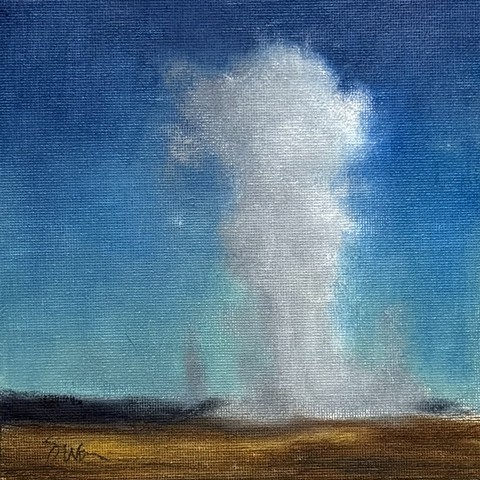 Geyser at Twilight 