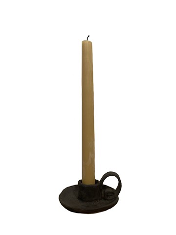 lava candlestick holder with swirl handle