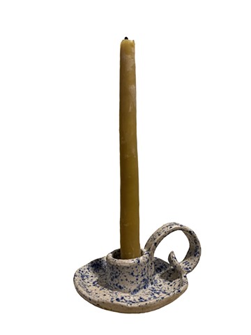 Speckle candle stick holder