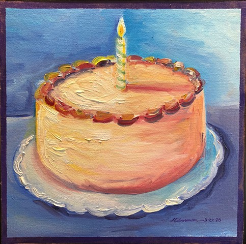 Birthday Cake Painting