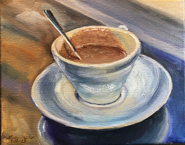Espresso Cups Painting,Caffe, Cappuccino, Painting