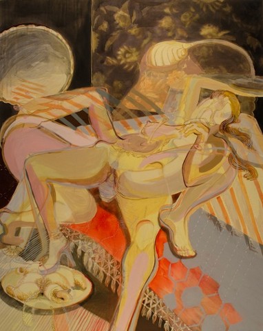 Hybrid Female Figure Acrylic Painting Contemporary Art