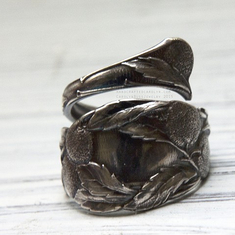 Long Beach Souvenir Spoon Ring, Sterling Silver (Sold)