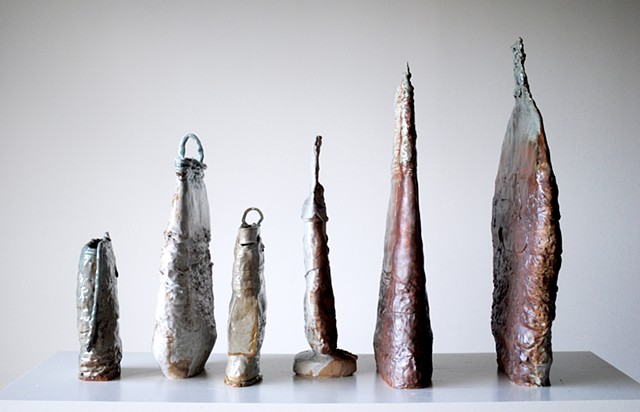 Group of a series of "flatpots'' developed while a resident at STARworks in Star, North Carolina. 