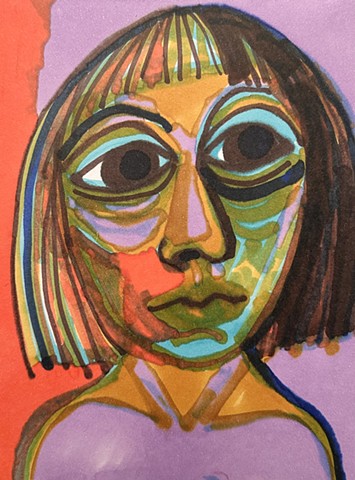 I Feel (lavender & orange)