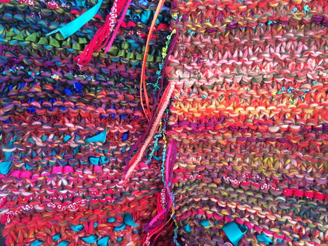 Autumn brights infinity scarf (detail)