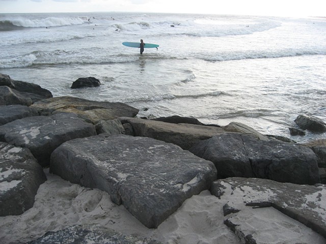 Beach, surfer
