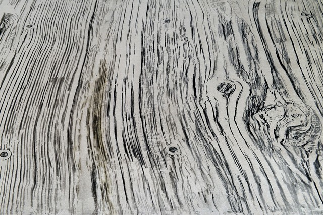Graphite rubbing on silk of wooden bridge deck by Carmi Weingrod
