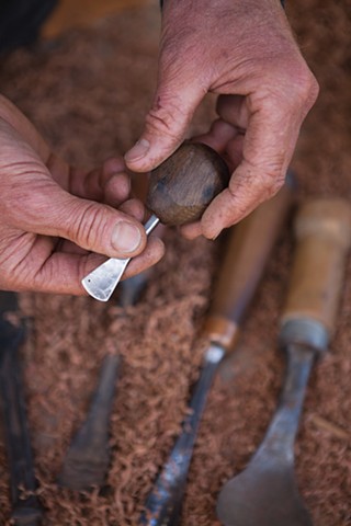 Rufus Displaying Handmade Tools 2
(Paige Green photo)