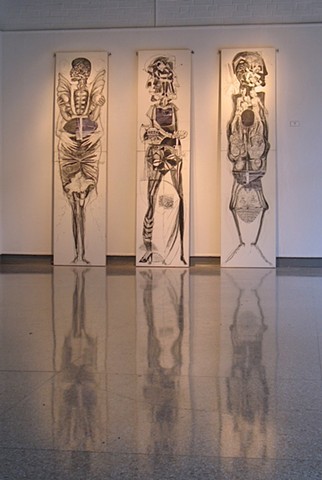 Tall Collage Drawings at Mt.M