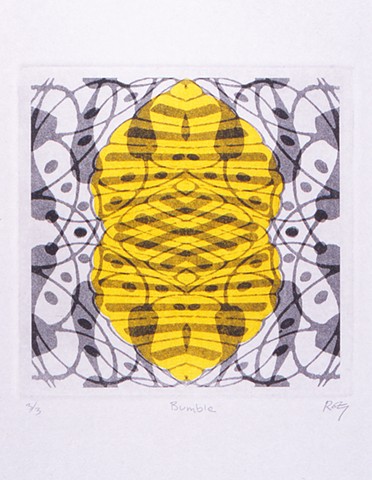 Bumble printmaking