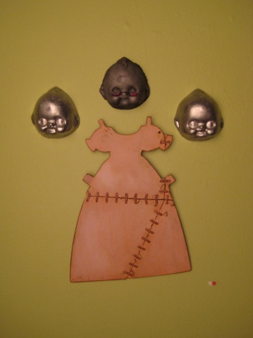 Flat Back Baby Heads & Stitched Doll Dress