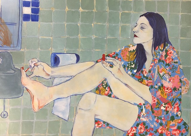 Color study with primary colors (after Hope Gangloff)