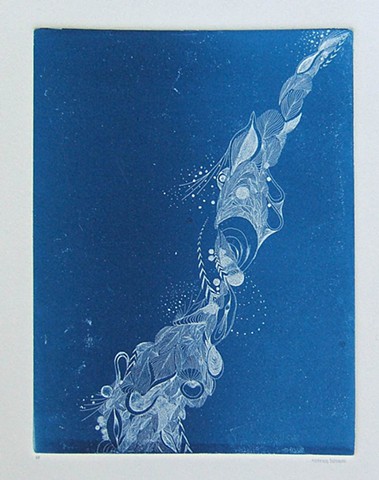 Softground etching with surface roll