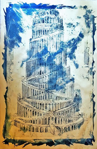 After Turris, Tower Of Babel, Blue 