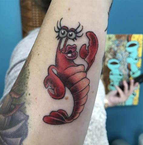 Femme Lobster on Heather
