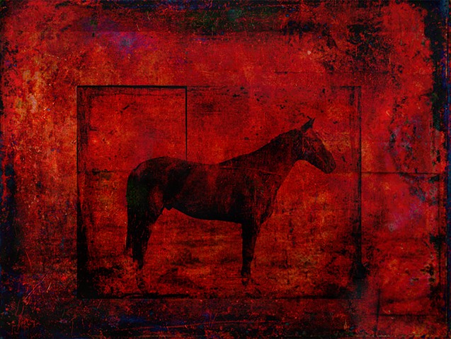 Red Panel Horse