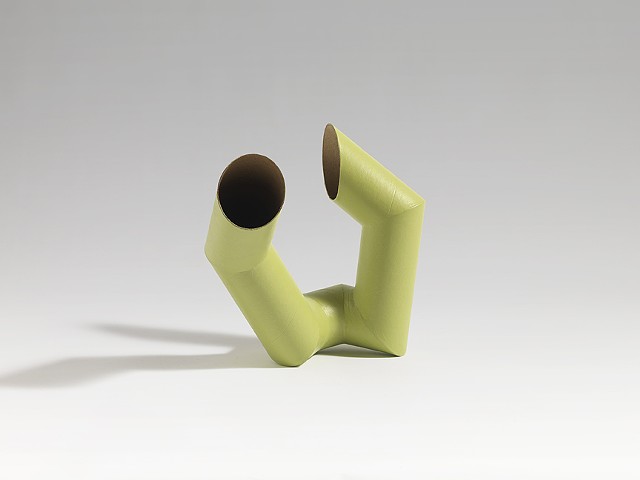  abstract, organic forms from cardboard tubes by Laura Evans