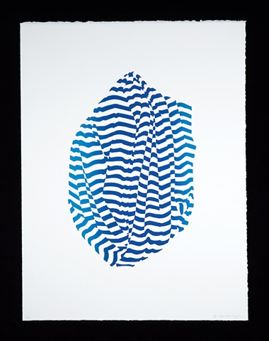 Janet Marcavage screen print from shift series