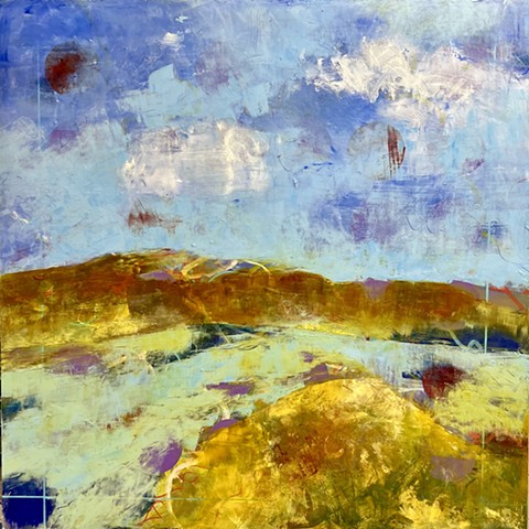 Arroyo with Red Moons