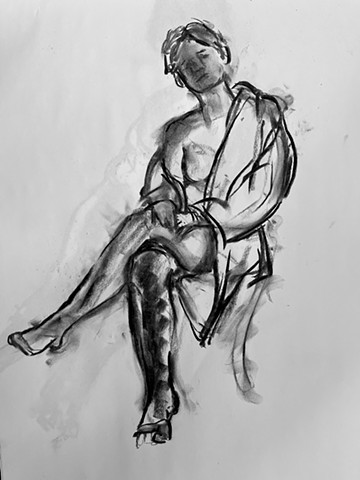 Figure in thought