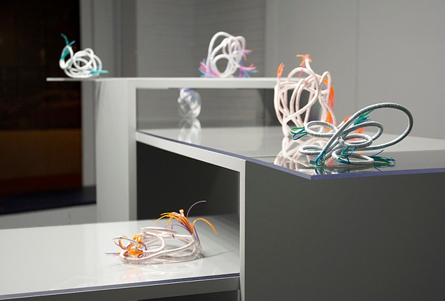 Palacios (fantasy structures) [installation view]