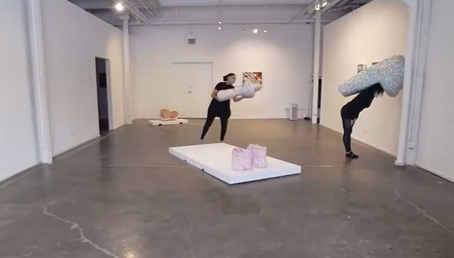 video excerpt of Unburdenings rehearsal at Chicago Artists Coalition by José Santiago Pérez
