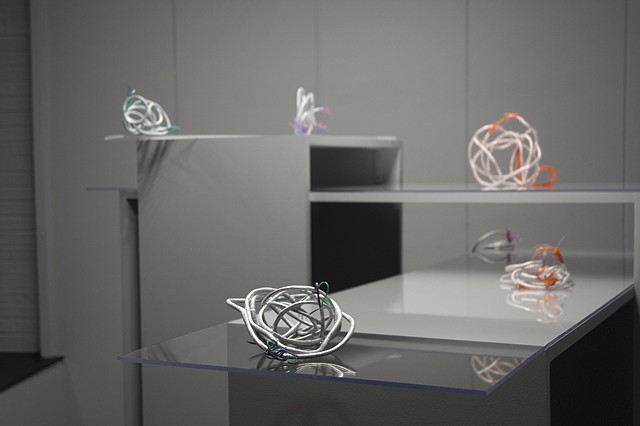 Palacios (fantasy structures) [installation view]