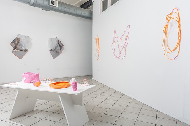 installation view of Passsivities, a solo exhibition by José Santiago Pérez at Ignition Project Space, Chicago, IL
