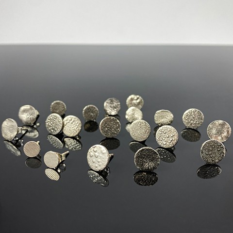 Textured Sterling Studs