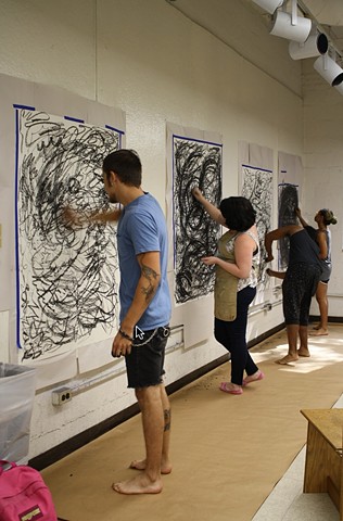 Clive King Drawing Workshop: UNCP Advanced Drawing Students