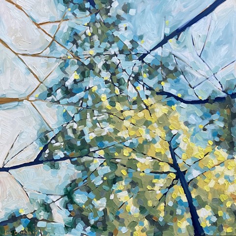 How Everything Shines in the Morning Light II / 30x30 / oil on canvas