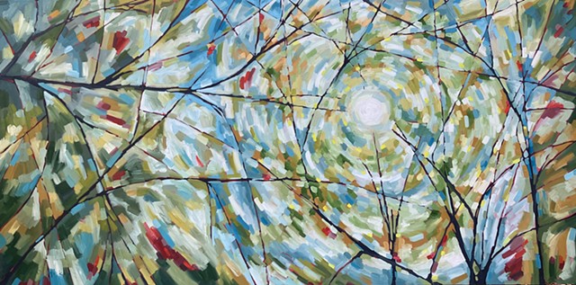 Believing in something bigger, 8'x4', oil on canvas, $9500 + HST SALE $7600 + HST (CG)