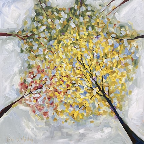 Finding the glimmer of hope 36 x 36 Oil on canvas $2600 plus HST, SALE $2080 + HST