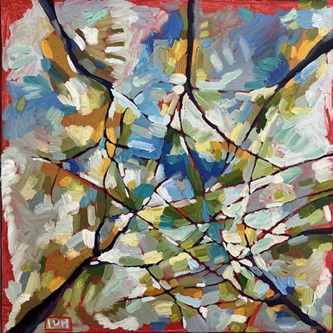 Spring storm / 12x12 / Oil on canvas