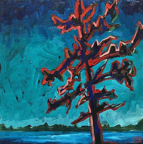 landscape acrylic painting artwork oil painting abstract Canadian artist group of seven
