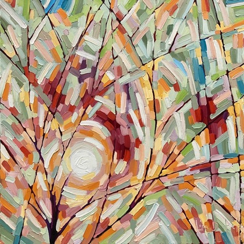 Starting to shine 24x24 Oil on canvas $1150 + HST SALE $920 + HST