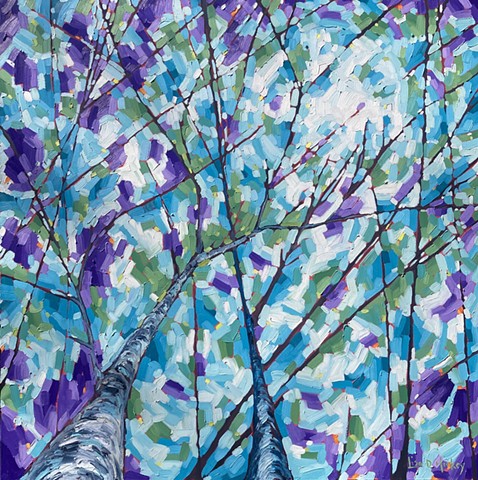 Learn to love the rain, 36x36, oil on canvas, $1900 + HST GRATITUDE SALE $1500 + HST (BDG)