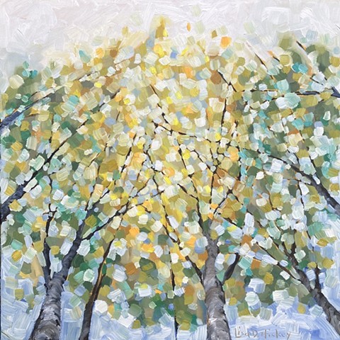 Following the Light, 16"x16", oil on canvas, $600 + HST, GRATITUDE SALE $480.00 + HST (BC)