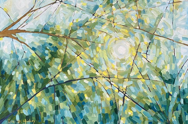 Forest Glow, 36x24, oil on canvas