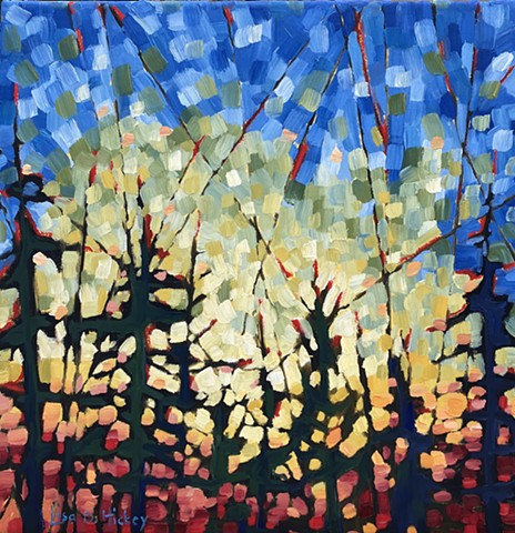 Embers Study / 16x16 / oil on canvas