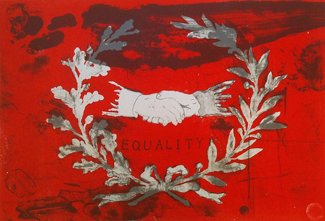 Jeremy Lundquist Printmaking Lithography Artist Haymarket Equality