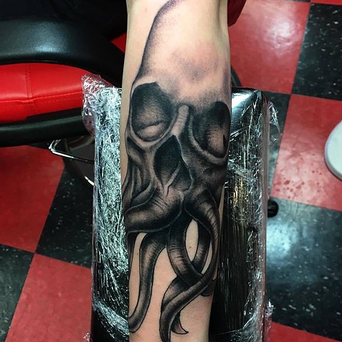 Mackenzie Meyers - Octopus Skull Tattoo