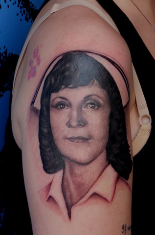 Ron Meyers - Tattoo of Becky's Mom