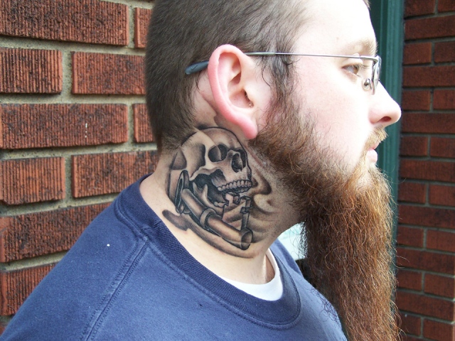 Ron Meyers - richie's neck tattoo full
