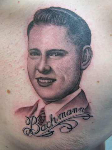 Ron Meyers - Tattoo on Big John Williams of his pap