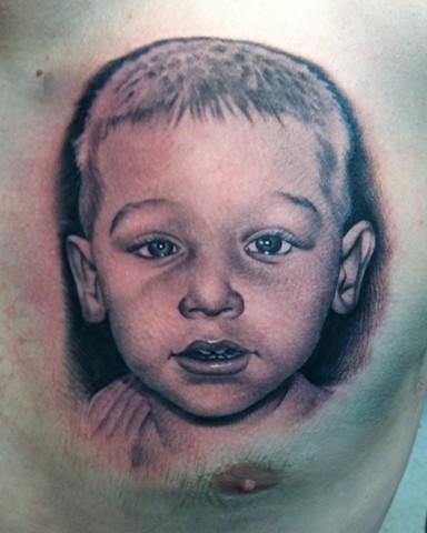 Ron Meyers Son Portrait Tattoo