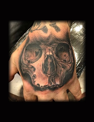 Ron Meyers - Skull Hand Tattoo