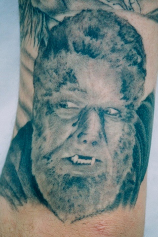 Ron Meyers - Werewolf on Tattoo Artist Corey Cuc