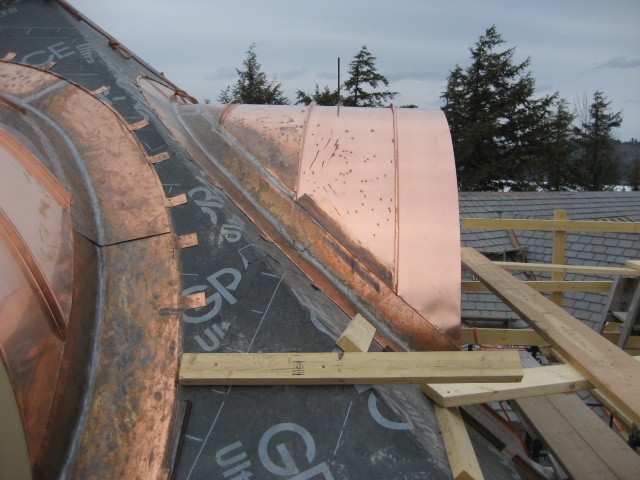 Barrel Roof Panels Installed